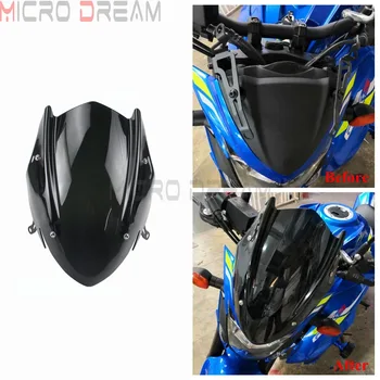 Защитен Екран Отпред на Предното Стъкло Мотоциклет с Комплект Скоби За Suzuki GSX-S750 GSXS750 2017 2018 2019 Въздушен Дефлектор на Предното Стъкло