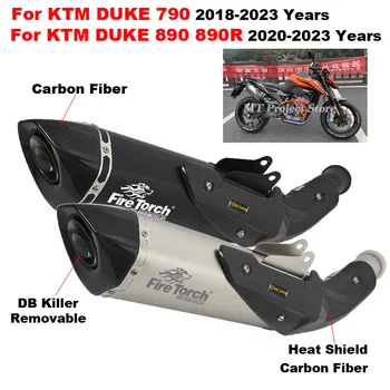 Мотоциклет GP Изпускателна Система Със Заглушител Средно Ниво Moto DB Killer Slip On За KTM DUKE 790 890 890R DUKE790 2018 г. - 2023