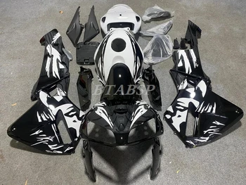 Нов комплект обтекателей за мотоциклет ABS, подходящ за HONDA CBR600RR F5 2005 2006 05 06, комплект за тяло, бял, черен